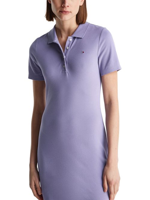 Vestido tipo polo 1985 de corte slim